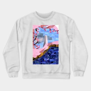 Cherry Blossoms and the Washington Monument Crewneck Sweatshirt